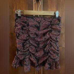 Forever21 Black Floral Mini Skirt – SMALL